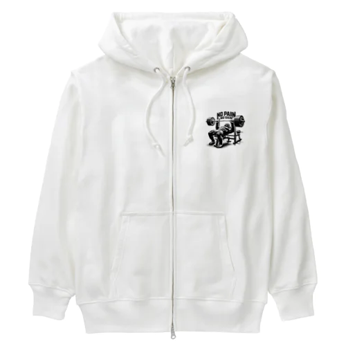 NO PAIN NO GAIN ゴリラベンチプレス Heavyweight Zip Hoodie