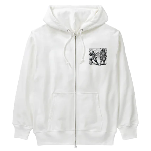 ninja & samurai Heavyweight Zip Hoodie