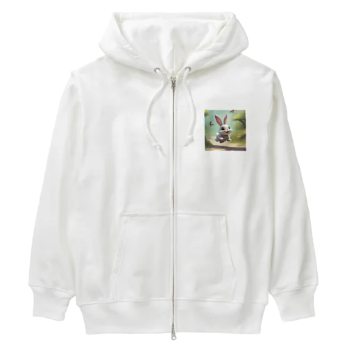 ぴょんぴょんうさぎ Heavyweight Zip Hoodie