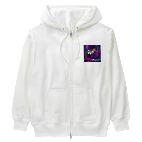 ネオンレッサーパンダ Heavyweight Zip Hoodie