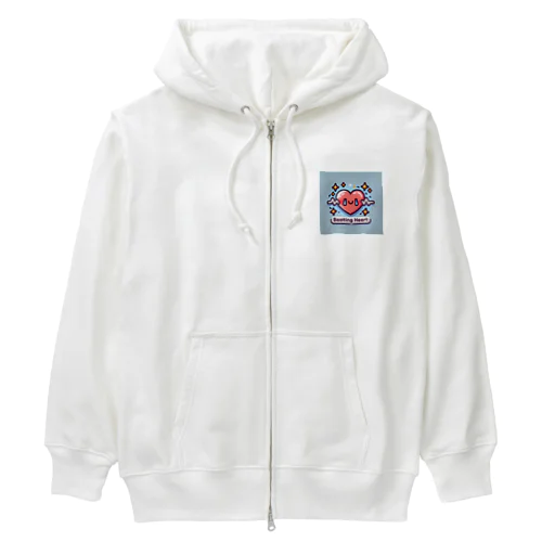 高なる心臓 Heavyweight Zip Hoodie