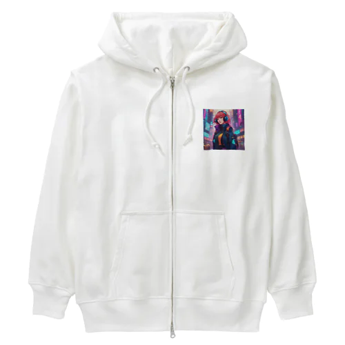 サイバー女子 Heavyweight Zip Hoodie