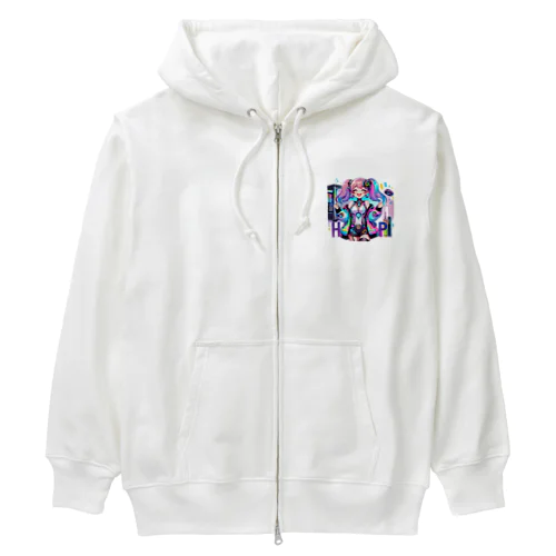 ゲーミング少女ピーシースリー Heavyweight Zip Hoodie