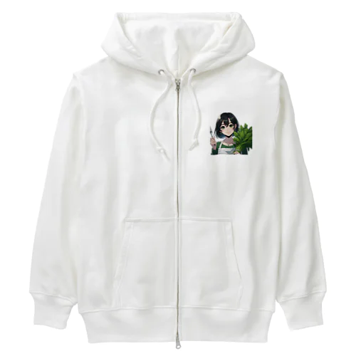 今日は、ほうれん草で良いですか？ Heavyweight Zip Hoodie