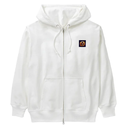 熱血アニメキャラクター オリジナルイラストグッズ Heavyweight Zip Hoodie