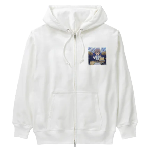 ドラマー＠サラリーマン Heavyweight Zip Hoodie