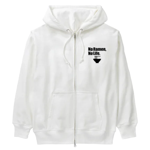 No Ramen, No Life. Heavyweight Zip Hoodie