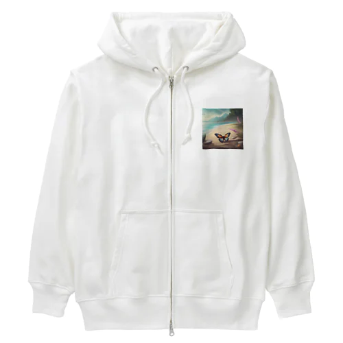 海岸の蝶 Heavyweight Zip Hoodie