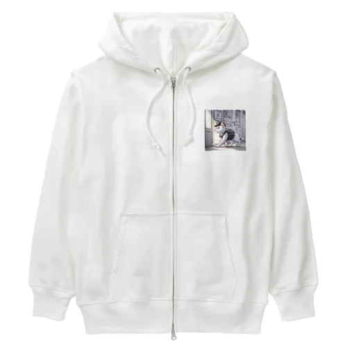 警察にゃん Heavyweight Zip Hoodie