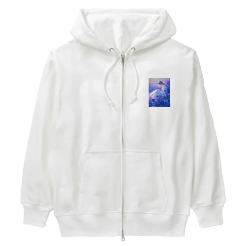 薔薇の香りに包まれて　BLUE PLUM  691 Heavyweight Zip Hoodie