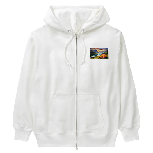 キャンプファッション -Sunrise- Heavyweight Zip Hoodie