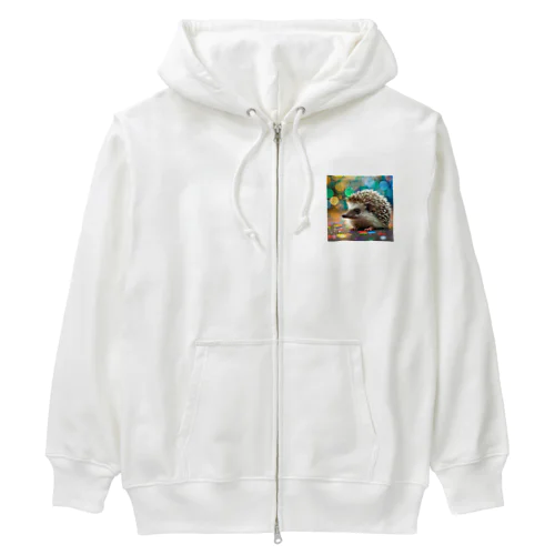 キラふわ☆ハリネズミ Heavyweight Zip Hoodie