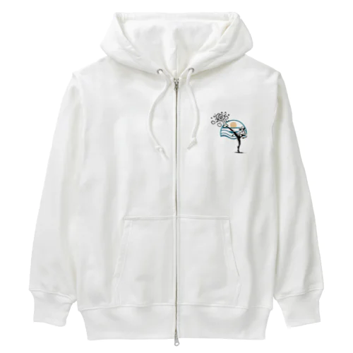 kick something up Heavyweight Zip Hoodie