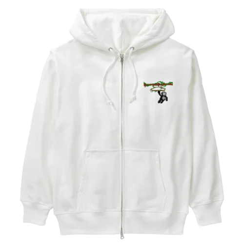 ハンガーにぶら下がったゴリラ Heavyweight Zip Hoodie