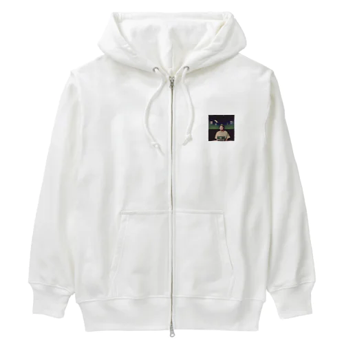 computer lover rapper Heavyweight Zip Hoodie