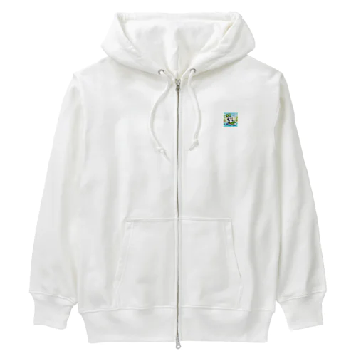 旅ペンギン　ブラジル　アマゾンでSUP！！ Heavyweight Zip Hoodie