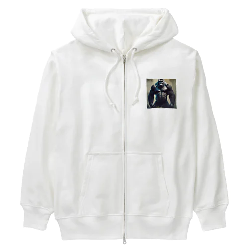 ムキムキなゴリラ Heavyweight Zip Hoodie