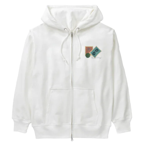 レトロウェーブハーモニー Heavyweight Zip Hoodie