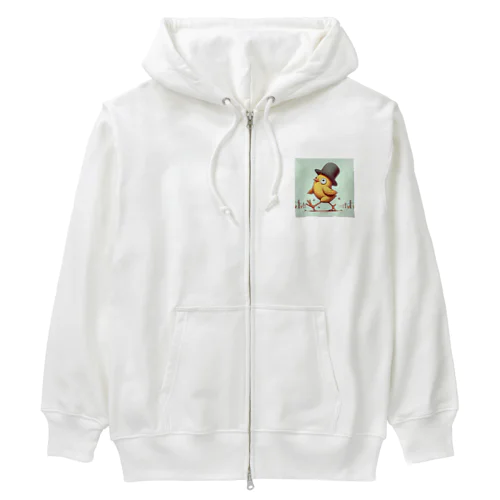 ピヨピヨ歩きましょ Heavyweight Zip Hoodie