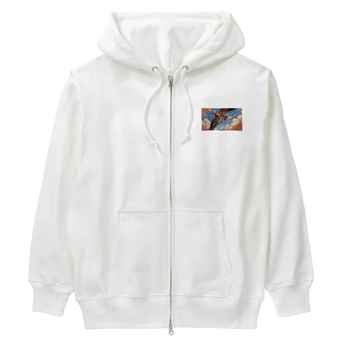 Taking Off Freely Heavyweight Zip Hoodie