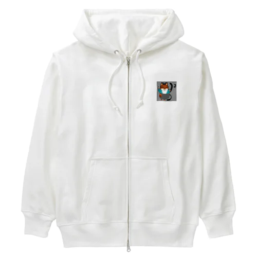 ぬらりカップネコ Heavyweight Zip Hoodie