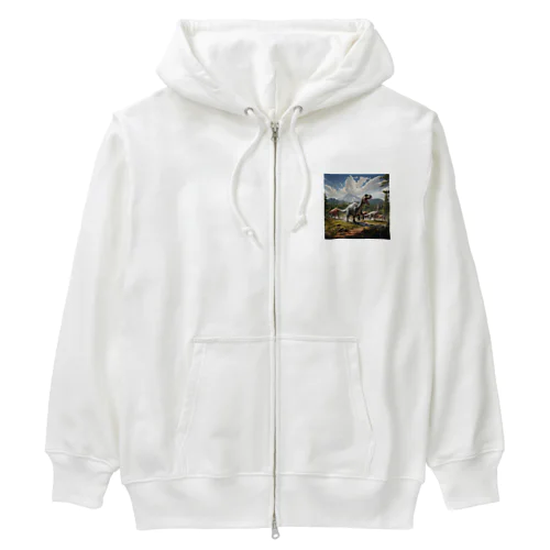 恐竜の生活　なでしこ1478 Heavyweight Zip Hoodie