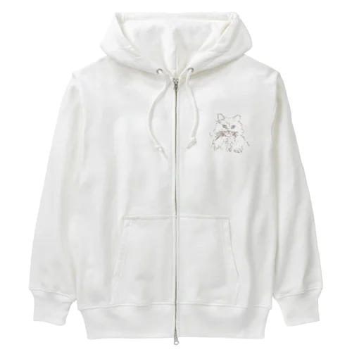 名前はショーン｜イケメンなねこ Heavyweight Zip Hoodie