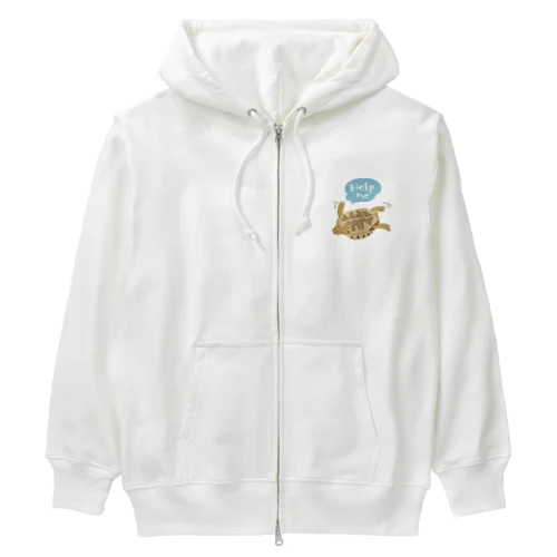 ヘルプミー！リクガメ Heavyweight Zip Hoodie