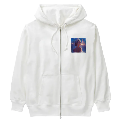 宵闇に輝くクリスタルの女王 Marsa 106 Heavyweight Zip Hoodie