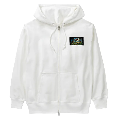 恐竜Ｔシャツを着て福井恐竜博物館へ行こう！ Heavyweight Zip Hoodie