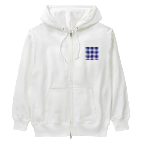 シンプルドットデザインシリーズ１ Heavyweight Zip Hoodie