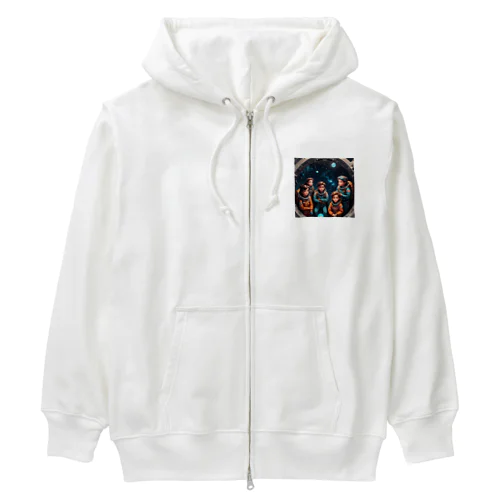 未来を切り拓く子供たち Heavyweight Zip Hoodie