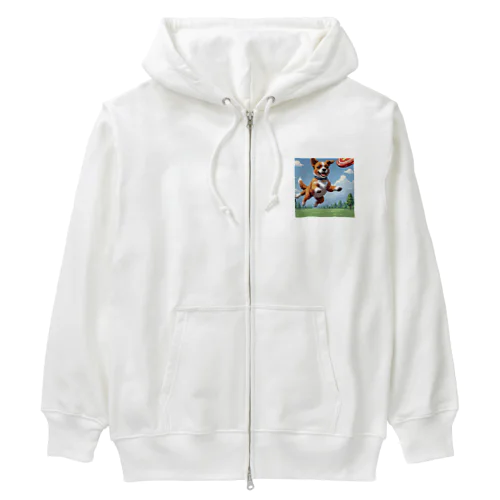 遊ぶの大好きワンちゃん Heavyweight Zip Hoodie