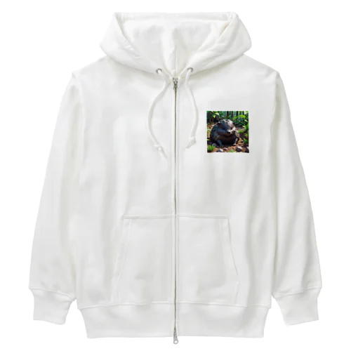 ローポリ風ハリモグラ Heavyweight Zip Hoodie