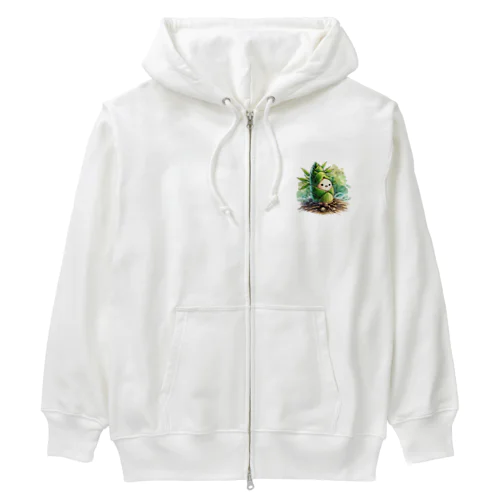 緑の竹の子 Heavyweight Zip Hoodie