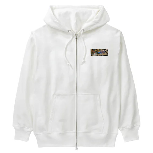 十三支・屏風 Heavyweight Zip Hoodie