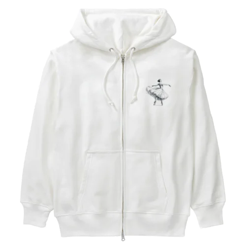 バレリーナ Heavyweight Zip Hoodie