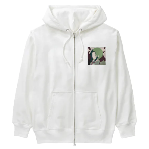 緑の女の子 Heavyweight Zip Hoodie