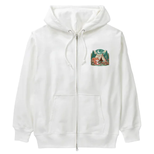 りすさんのキャンプ Heavyweight Zip Hoodie