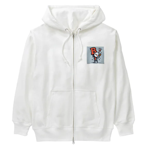 考えるB棒 Heavyweight Zip Hoodie