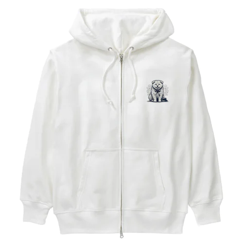 穏やかな犬 Heavyweight Zip Hoodie