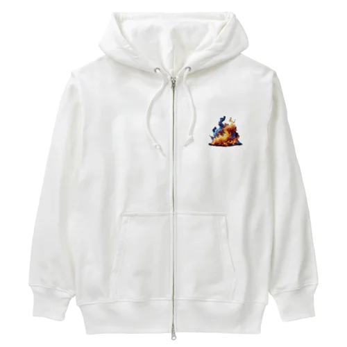 炎 Heavyweight Zip Hoodie