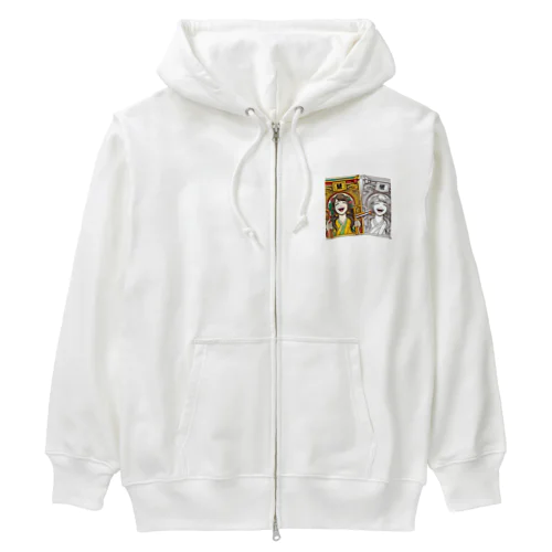 笑う門には福来る Heavyweight Zip Hoodie