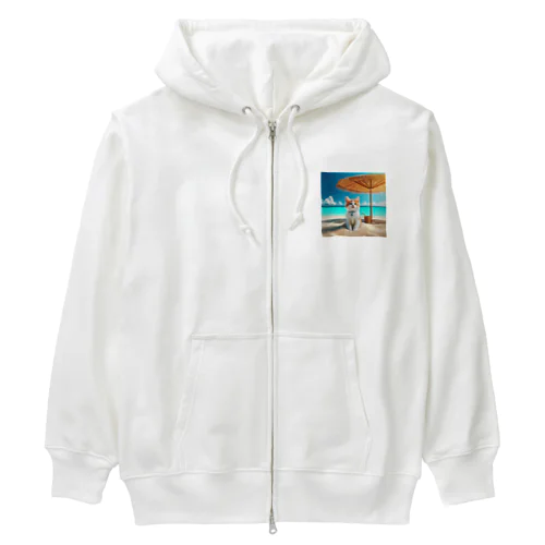 南国の海で一時のバカンスを楽しむ Heavyweight Zip Hoodie