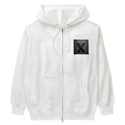 かっこよく描いたX Heavyweight Zip Hoodie