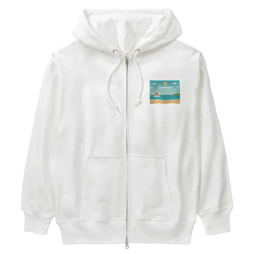 夏！Summer！ Heavyweight Zip Hoodie