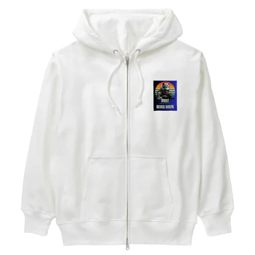 SWATシルバーウルフ5 Heavyweight Zip Hoodie