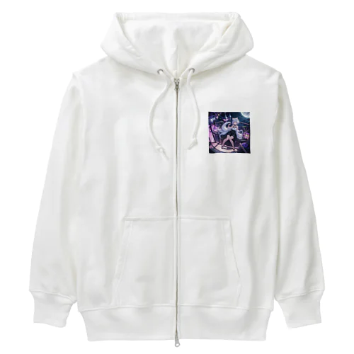 猫耳少女 Heavyweight Zip Hoodie