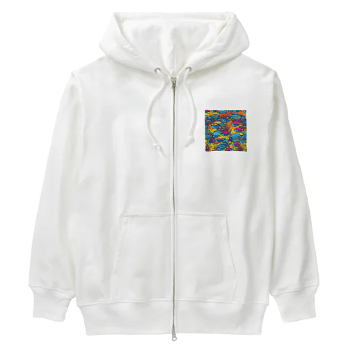 ポップアート Heavyweight Zip Hoodie