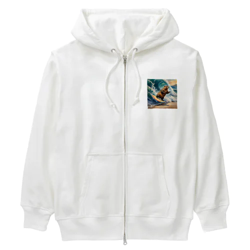 Surfing Woodchuck Heavyweight Zip Hoodie